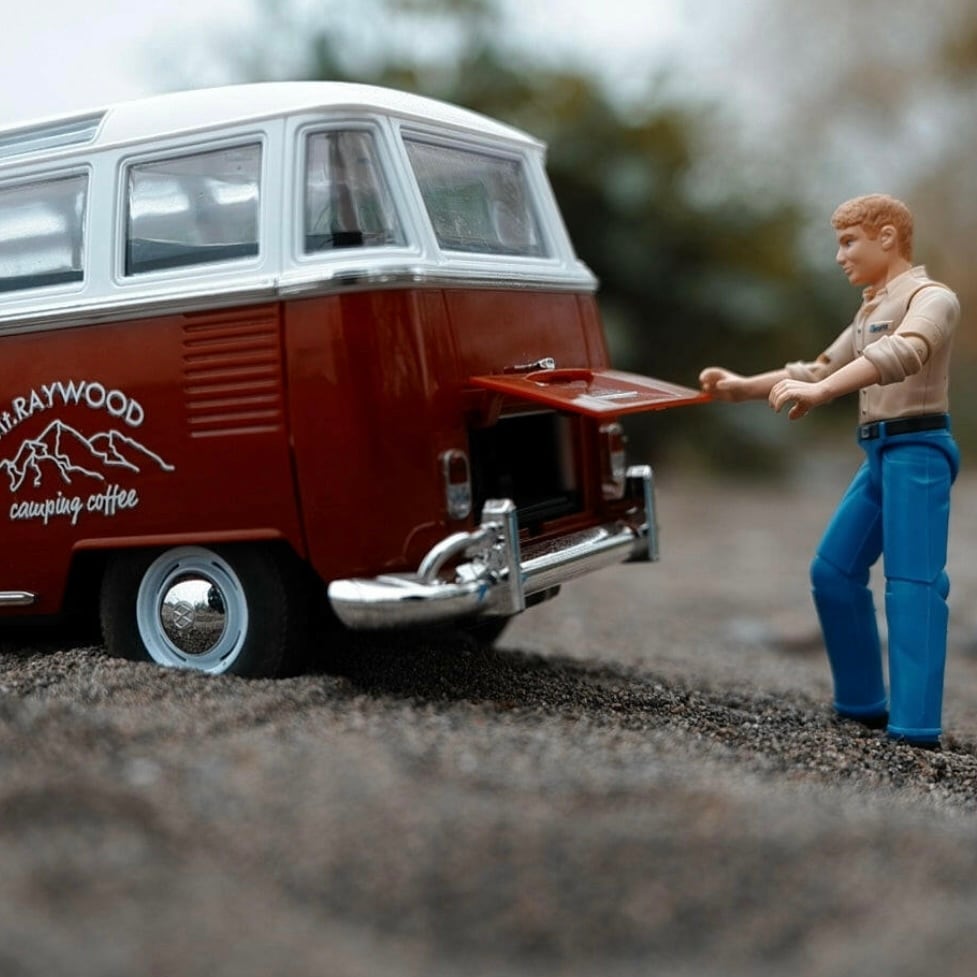 WPL JAPAN Miniシリーズ CXD D52 RTR Volkswagen Type 2 (ワーゲンバス