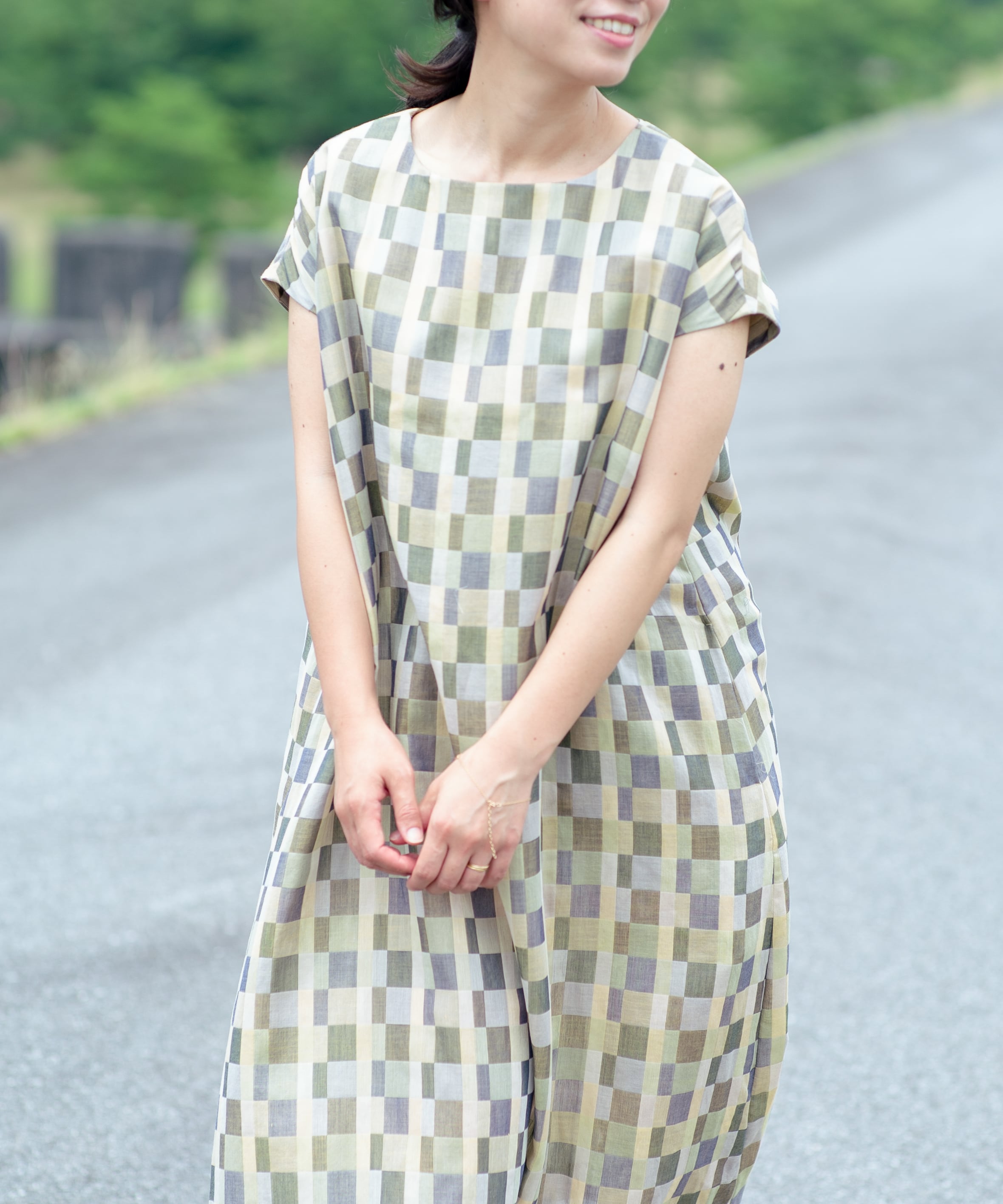 格子柄 ワンピースドレス Mud632 Sizef Muuc Everlasting Sprout 公式オンラインショップ