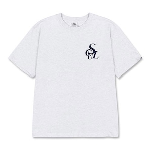 [SCULPTOR] Flocking Symbol Logo Tee White Melange 正規品 韓国ブランド 韓国ファッション 韓国代行 Tシャツ