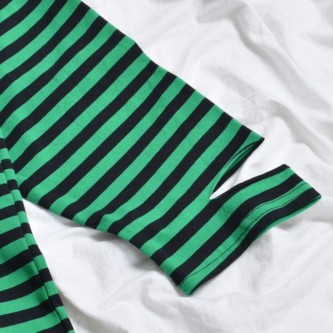 ボーダーグランジロンT(GREEN) | VOLCAN&APHRODITE