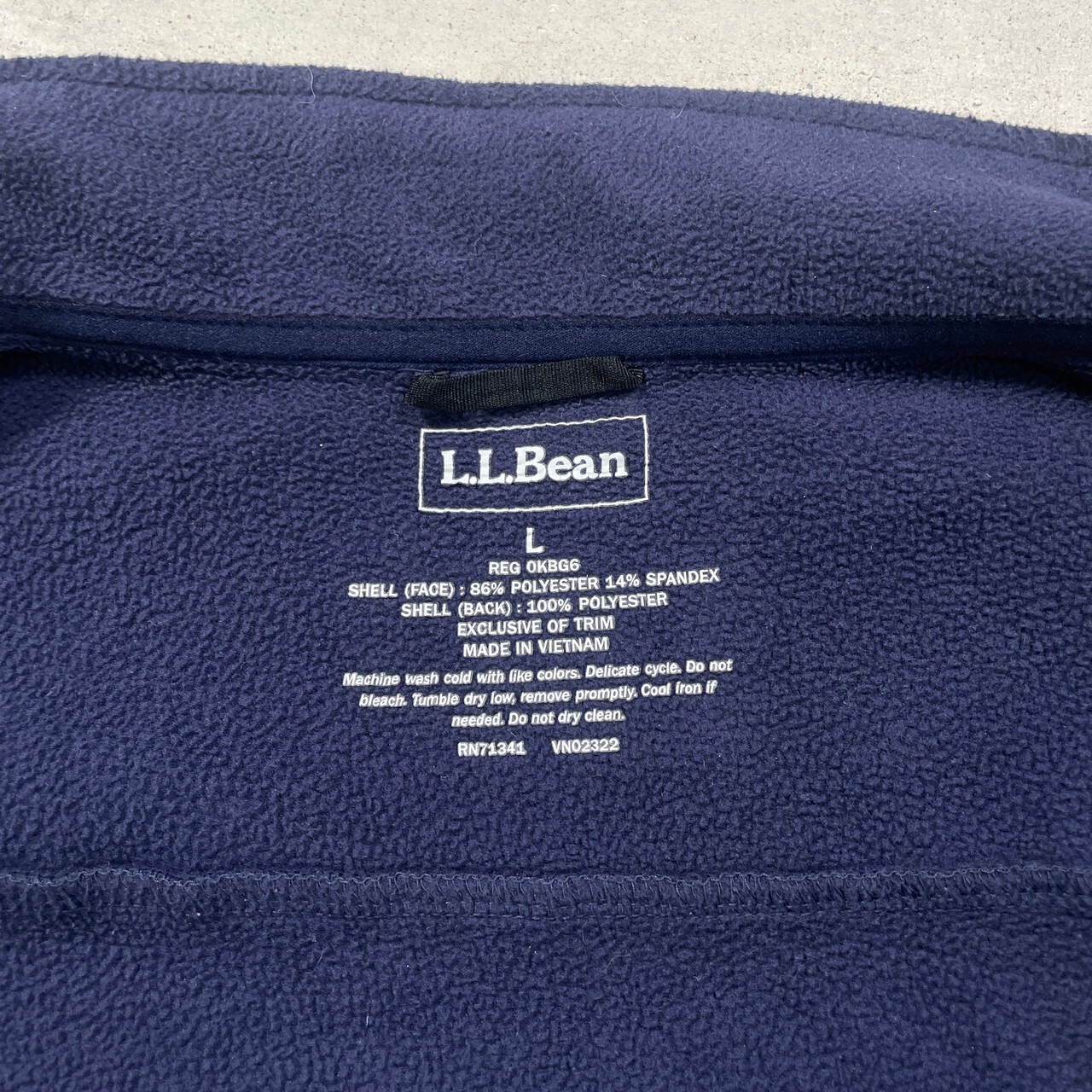L.L.Bean エルエルビーン アウトドアベスト ソフトシェル メンズL 古着 