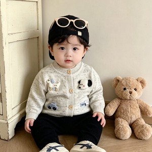 【BABY】可愛いドッグカーディガン＆パンツ