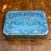 1910s–1920s エッジワース アンティーク タバコ缶 EDGEWORTH EXTRA HIGH GRADE PLUG SLICE Vintage Tobacco Tin T-768