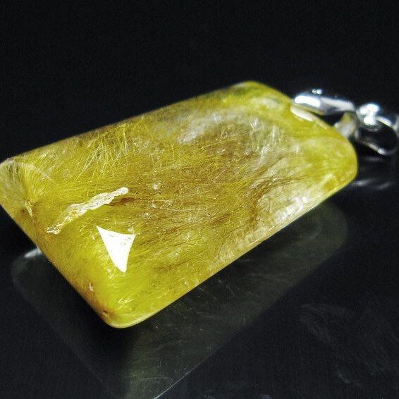 ルチルクォーツ ペンダント 一点物 メール便可 [M便 1/20] 112-13078