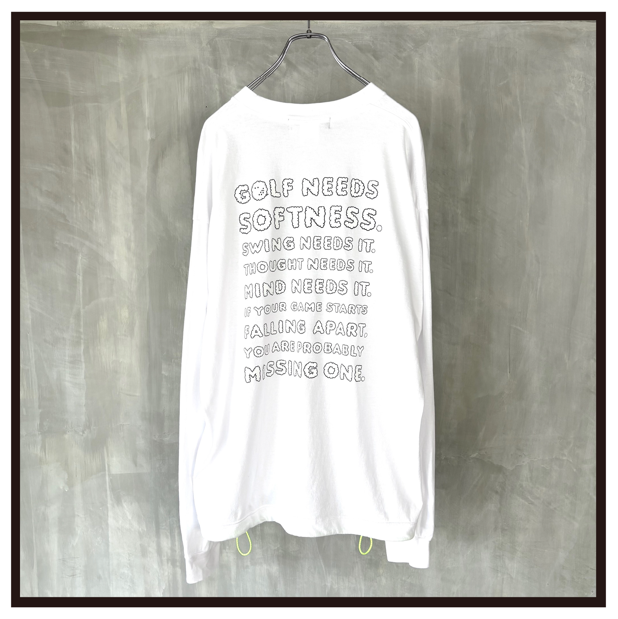 GHOSTGOLFGANG SOFTNESS DRAWCORD TEE 白 L GHOSTGOLFGANG SOFTNESS DRAWCORD TEE 白 L SOFTNESS DRAWCORD