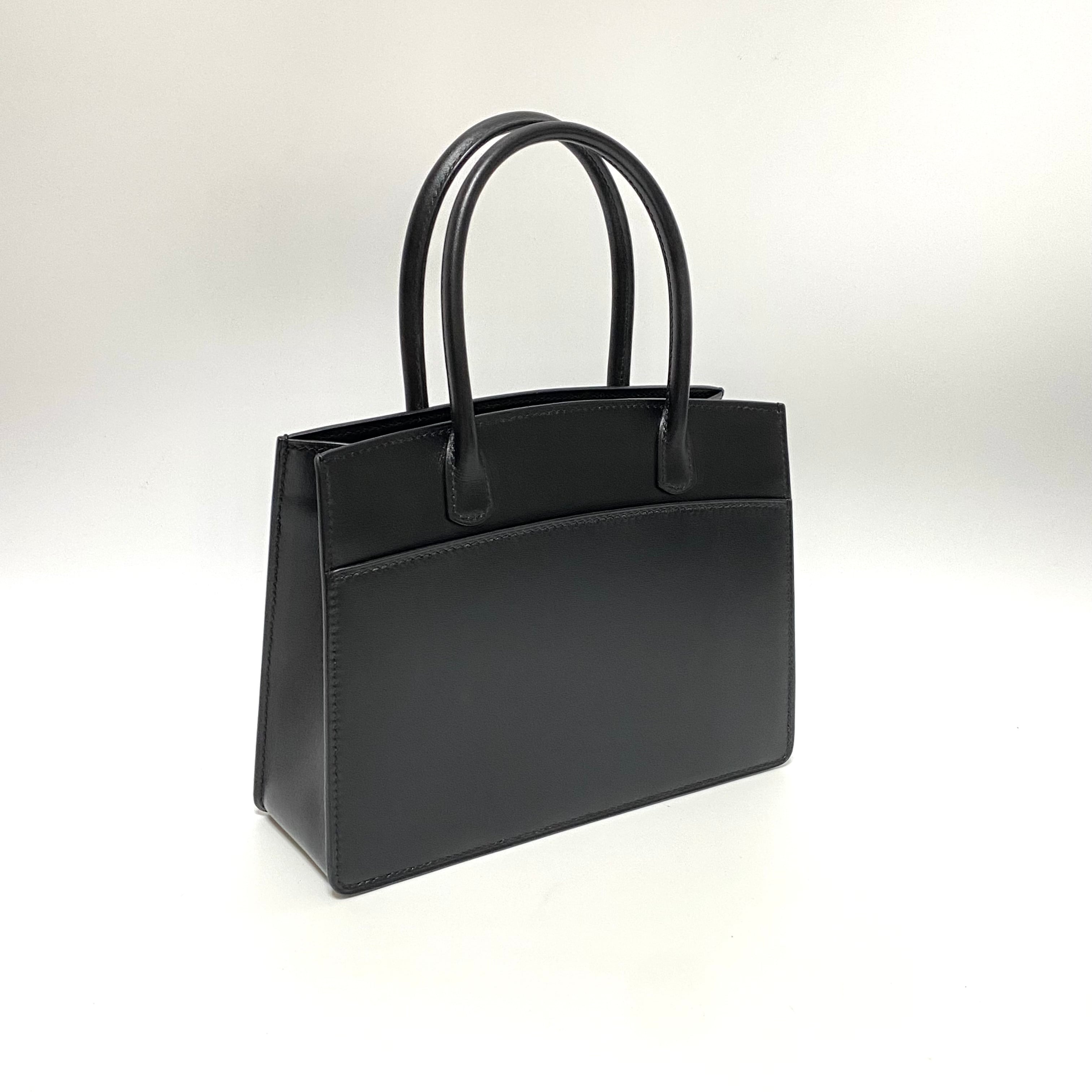 HERMES エルメス ホワイトバス TPM ボックスカーフ ブラック 