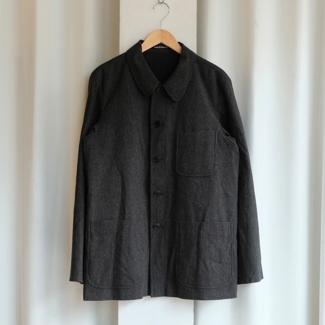 agnes b. HOMME MADE IN FRANCE WOOL STRIPE JACKET