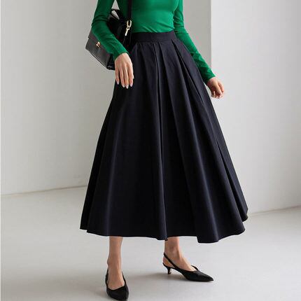 A-line high waist skirt