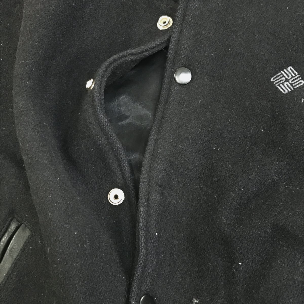 MAC MURRAY 90年代 USA製 袖革スタジャン ベースボール ジャケット