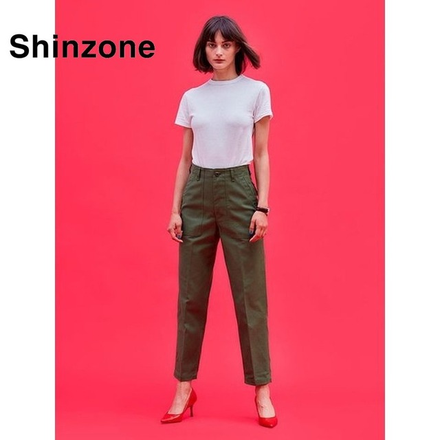 SHINZONE ベイカーパンツ　ネイビー　32