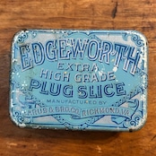 1910s–1920s エッジワース アンティーク タバコ缶 EDGEWORTH EXTRA HIGH GRADE PLUG SLICE Vintage Tobacco Tin T-768