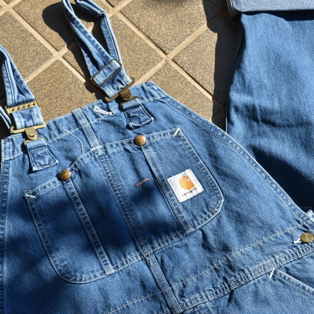 90s Carhartt USA製 36×32オーバーオール サロペット デニム | 古着屋2000