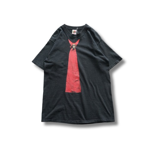 90s William Wegman ウィリアム・ウェグマン 犬 アートプリントTシャツ（表記M・実寸L相当）｜NA950