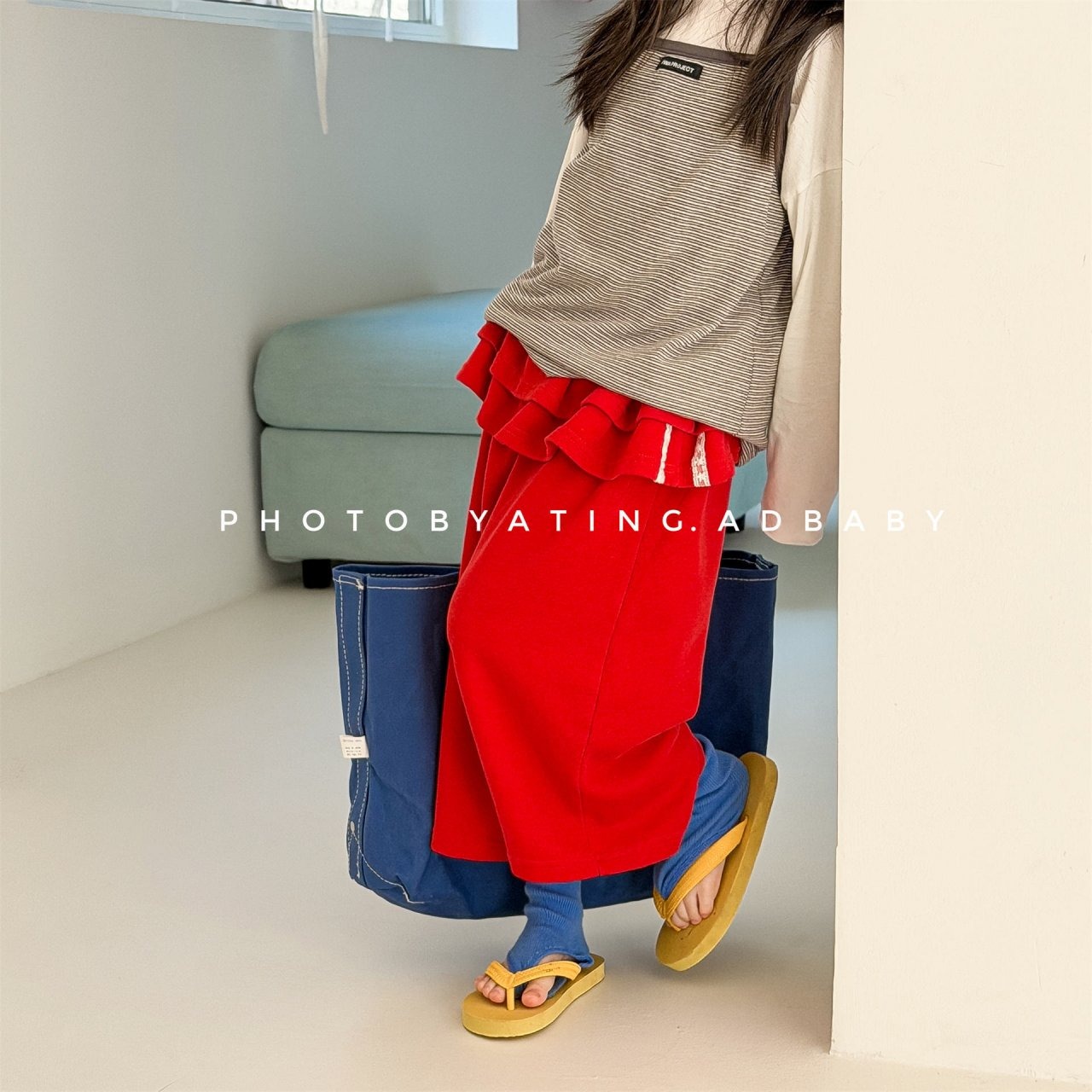 [bdiary] Wide Pants with a Via Ruffle Skirt / [비다이어리] 비아러플치마바지와이드팬츠
