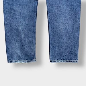 LEVI'S 505 デニム ジーンズ ジーパン W38 L30 ビッグサイズ ダボパン テーパード ダメージ リーバイス US古着