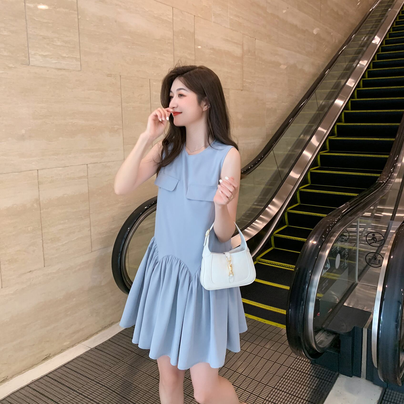 ノースリーブ薄手ドレス 6Du_Shop_Women64803202469