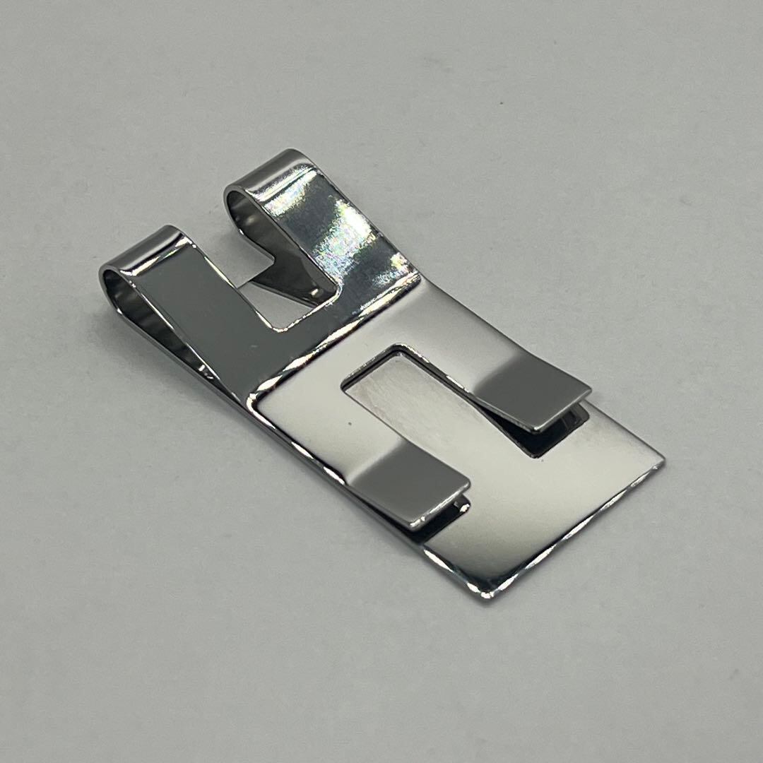エルメス HERMES マネークリップ Hビル クリップ シルバーカラー