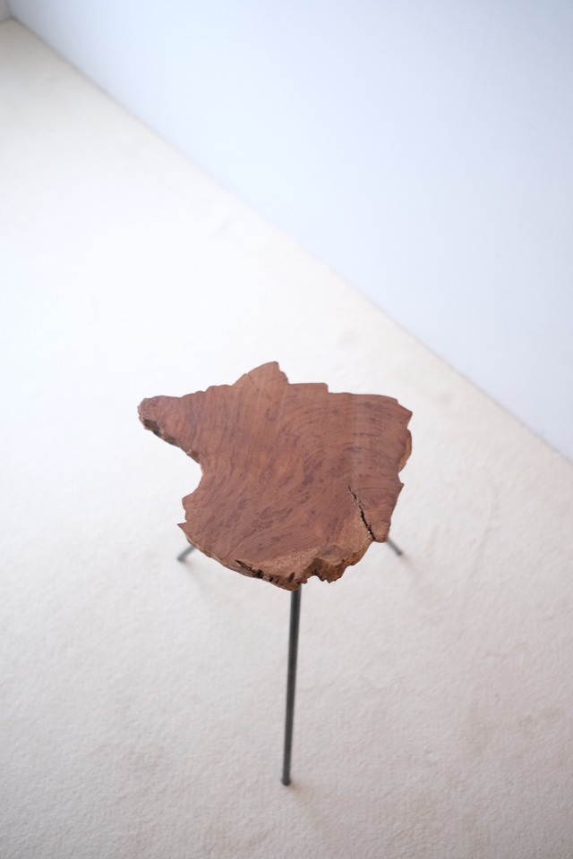 一枚板 Side table "欅" #007