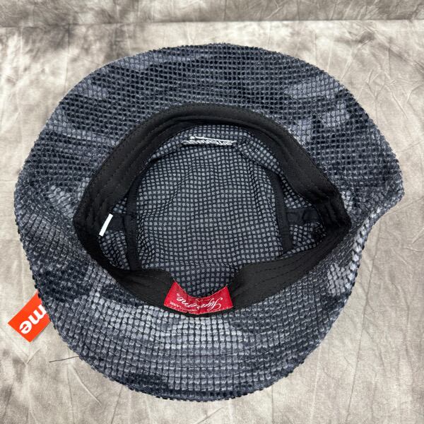 未使用】Supreme/シュプリーム【22AW】Camo Grid Velvet Crusher Hat