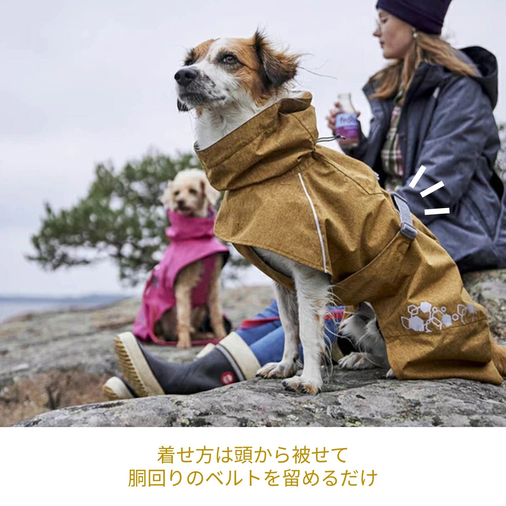 Hurtta】【フルッタ】・レインコート「モンスーンコート2」 中型犬
