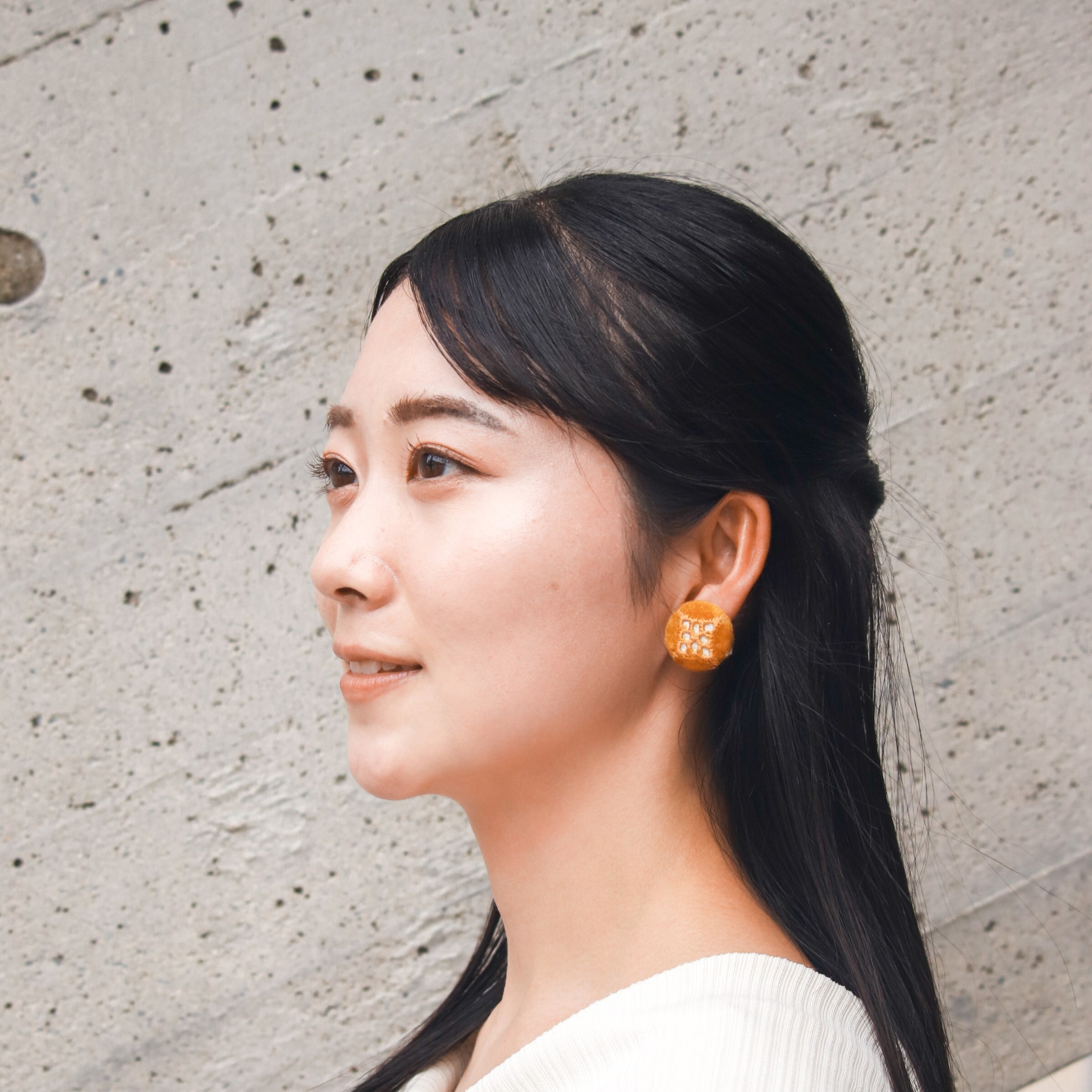 残り一点】2WAYで使える＊秋冬レースイヤリング | sampai