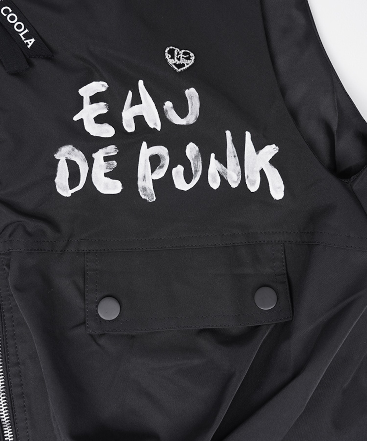 ジップアップペイントカーゴベスト (IVORY) CQ-48027