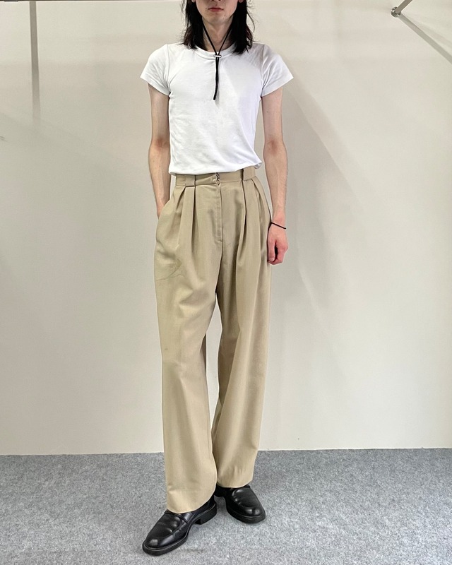 【Dior】2-pleats colored slacks