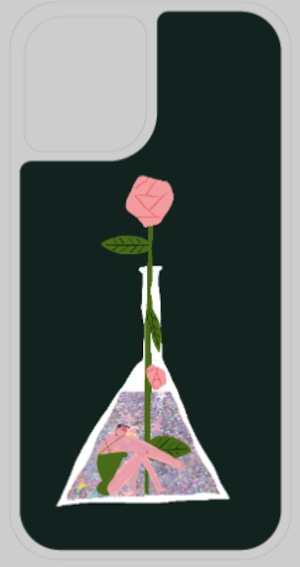iPhone12mini花瓶と花と私リクエスト