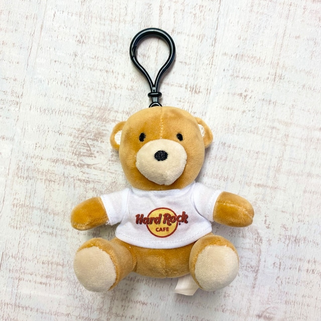 Plush Bear Logo Keychain