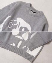 ◆アニマル ジャガード クルーニット◆bl-418427