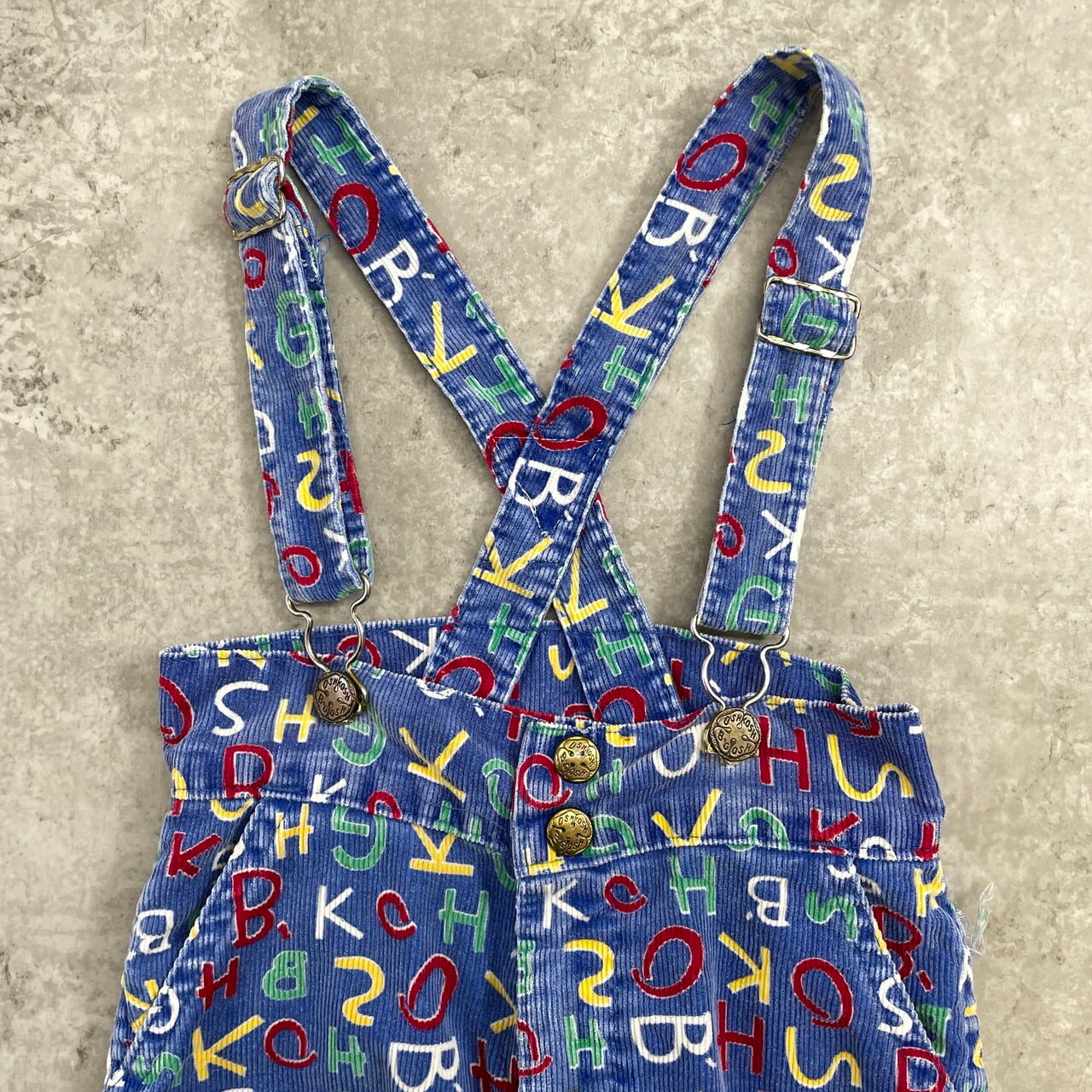 ヴィンテージ キッズ　oshkosh ワンピース　サロペット　レア kids】70〜80年代 USA製 OSHKOSH オシュコシュ サロペットパンツ