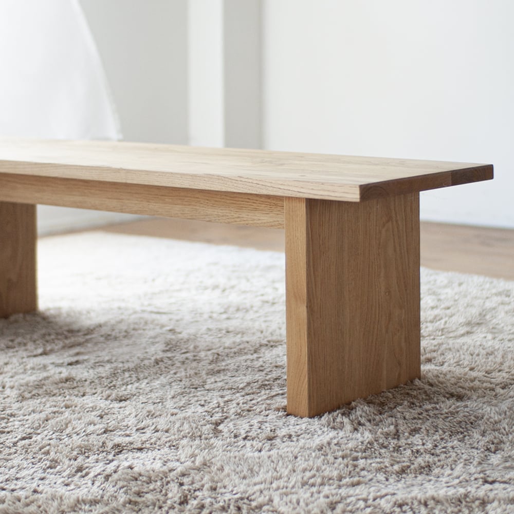 くりの突板ベンチ（幅100cm・国産栗突板材）カラーお選び頂けます