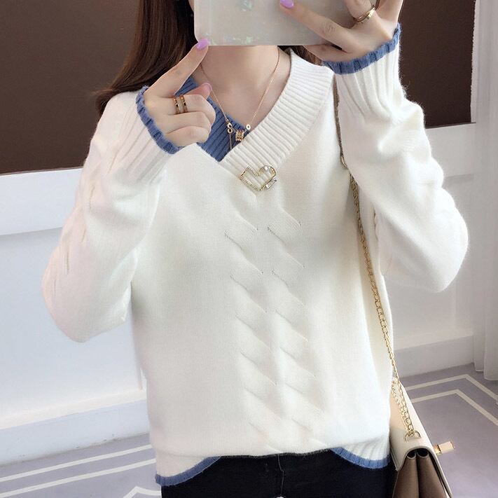 トップス レディース ニット セーター 袖あり 長袖 デザイン袖 散歩 トレンド ストレート Vネック ニットソー かわいい 大人可愛い きれいめ シンプル カジュアル 大人 上品 おしゃれ お洒落 かっこいい レトロ 大人女子 こなれ感 ラフ メンズライク ラブリー キュート ガーリー ルーズ 個性的 抜け感 無地 春 秋 冬 10代 20代 30代 40代 デート お出かけ 女子会 休日 着回し 普段使い 韓国 韓国系 送料無料 ファッション コーデ 合コン スタイル 楽ちん モテ 定番 女子会