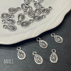 【4個】しずくドロップチャーム