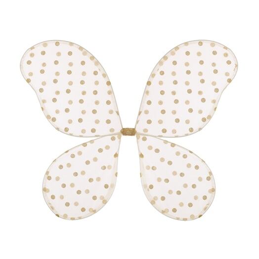 DRW15G:Glitter Spot Tulle Fairy Wings (3-10 Years)-GOLD