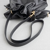 ロエベ フラメンコ ミディアム ヴィンテージ ブラック ラムスキン レザー