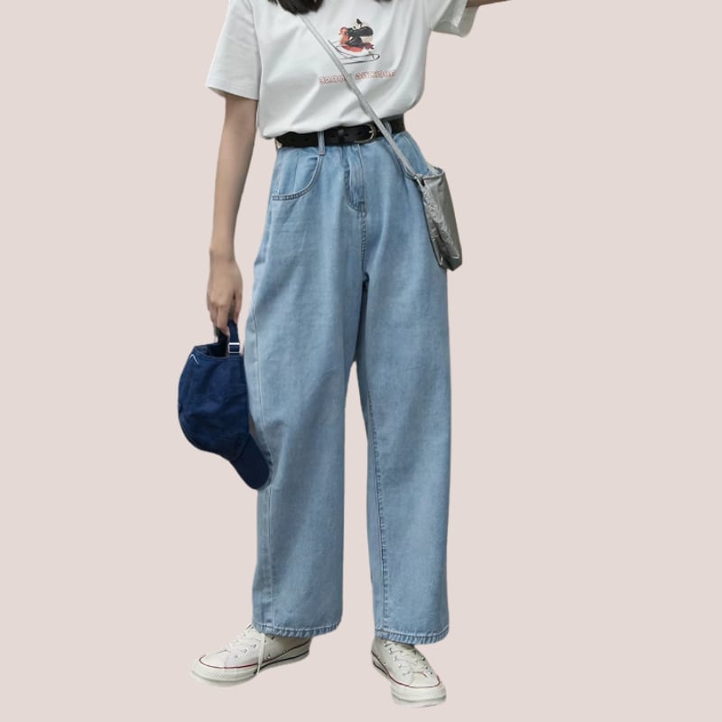 ワイドストレート デニムパンツ L1368