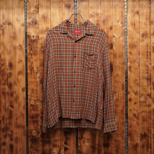 supreme 19ss オープンカラーシャツ レーヨンシャツ L/シュプリーム 開襟シャツ