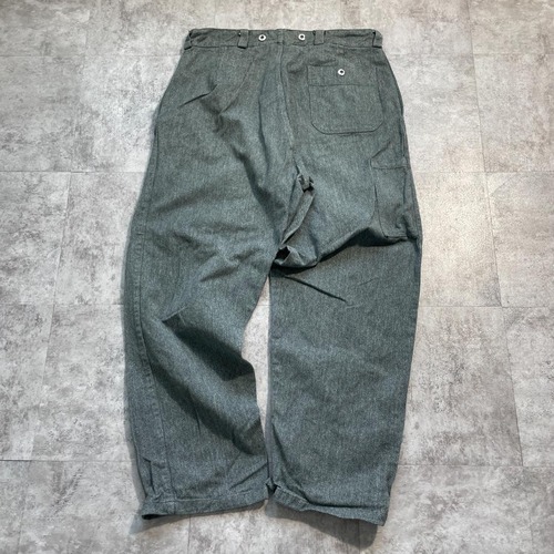 50s スイス軍 実物 前デニムワークパンツ 50 w35 詳細写真6