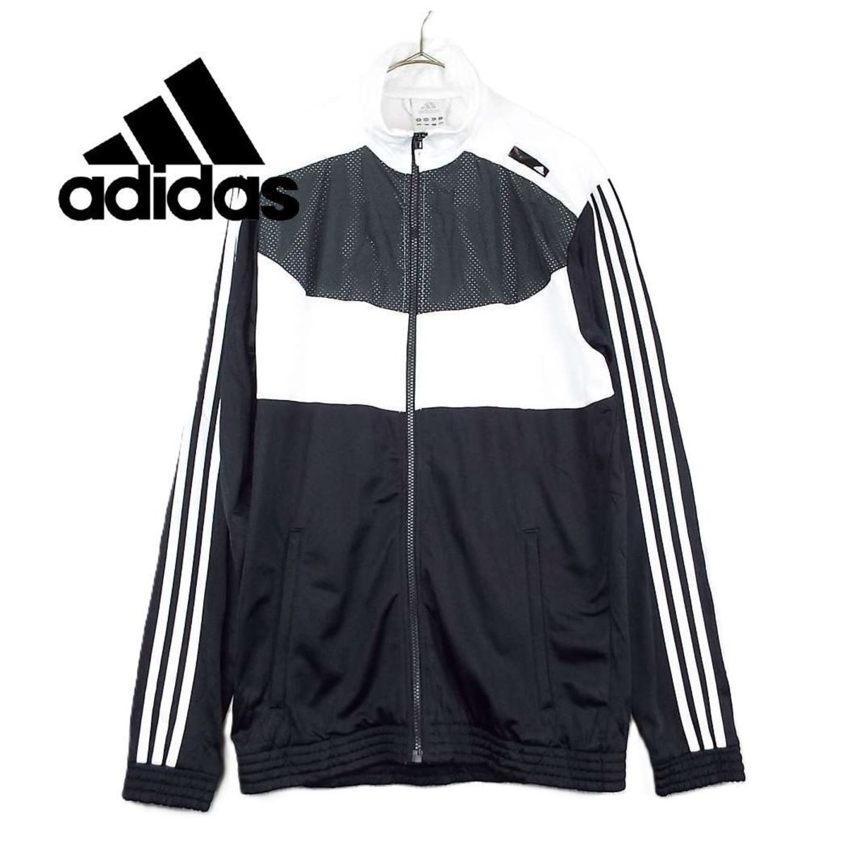 アメリカ古着】【メッシュ素材】アディダス adidas フルジップアップ 