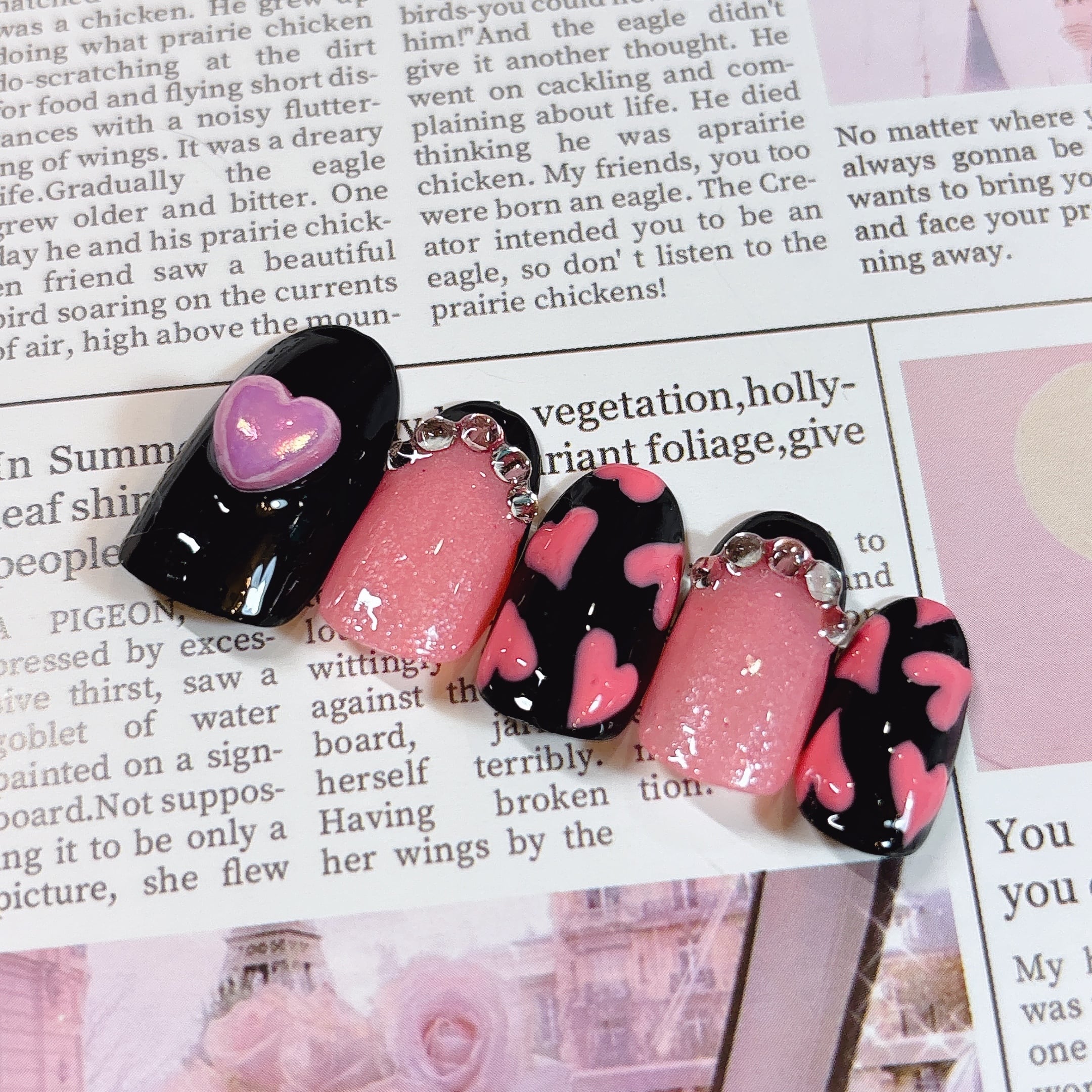 送料無料】ネイルチップNo.145♡ネイル/韓国/アート/パーツ/カラフル