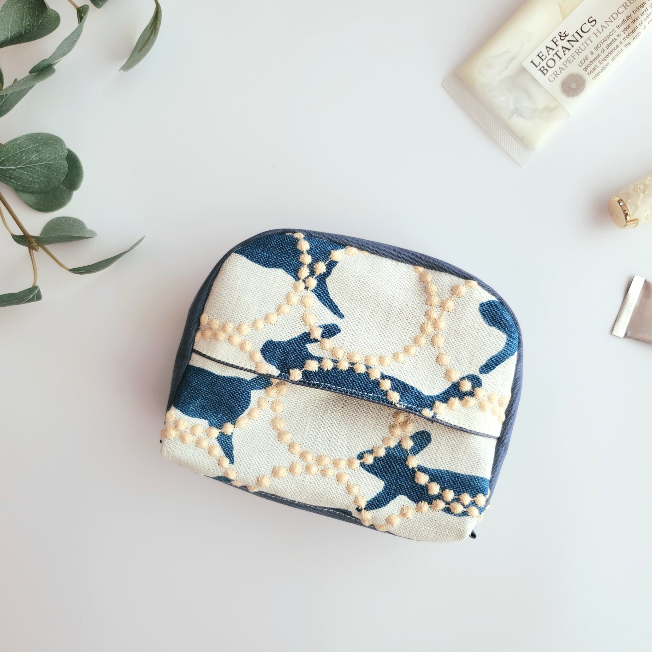 ミナペルホネン tambourine × run run run のコロンとマチ付き