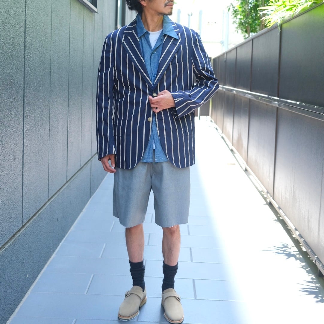 KENNETH FIELD(ケネスフィールド) /BOSTON CLUB STRIPE-NAVY×YELLOW