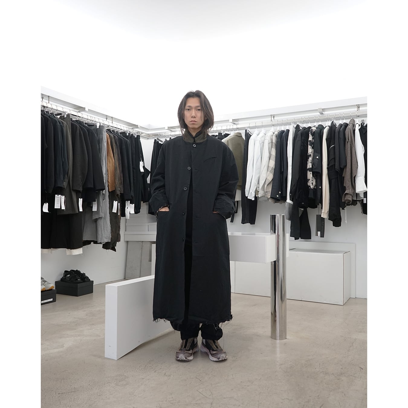 KLASICA] (クラシカ) 25F-LCT-B08 Cut off Classic Straight Coat