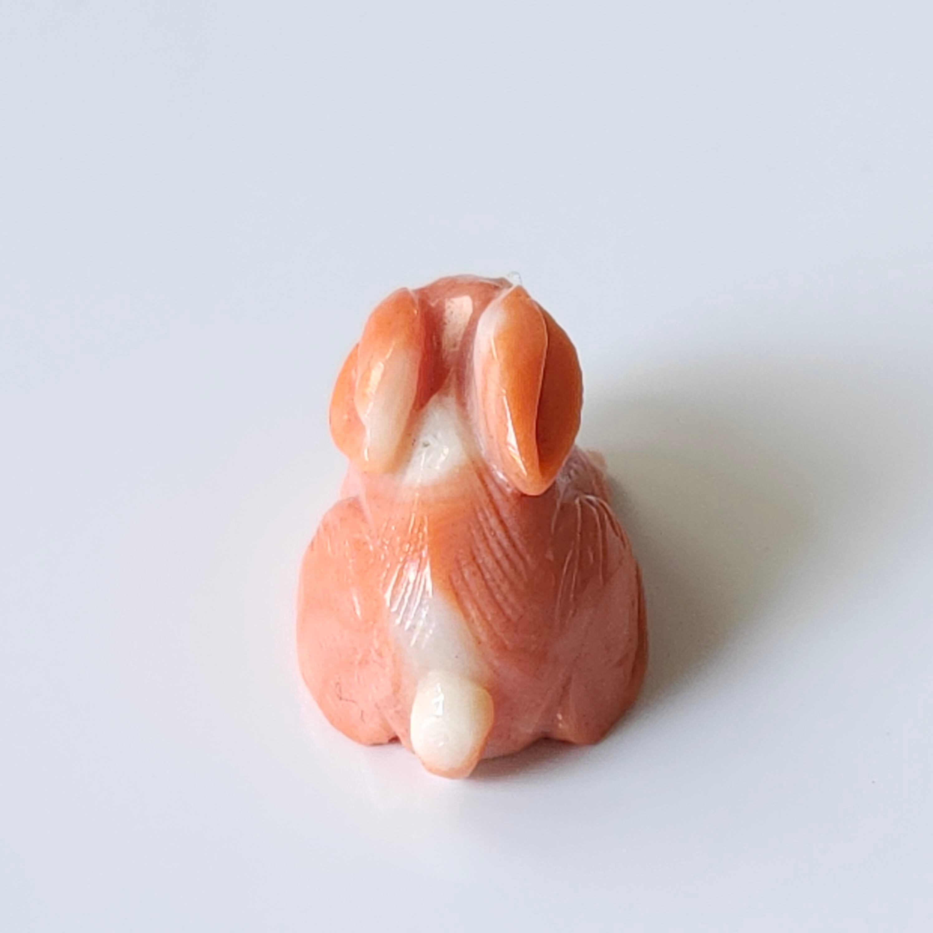 立体彫刻 兎 【商品紹介動画が商品説明からご覧になれます】 | 清岡珊瑚店