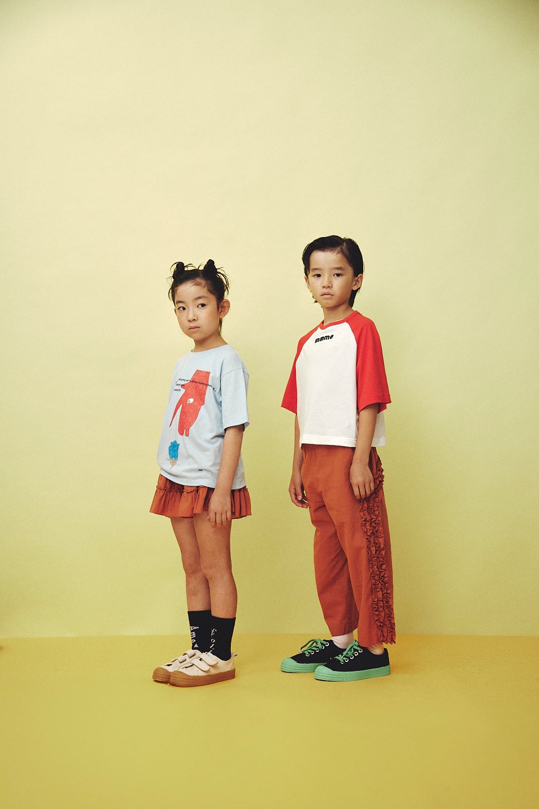 26SS】folkmade(フォークメイド)Frill Motif Pants BROWN(S/M/L)パンツ