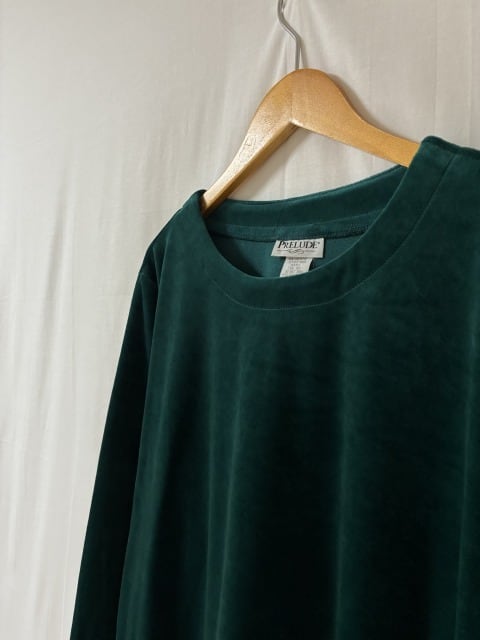 1980~90's Solid Color Velour Cut and Sewn