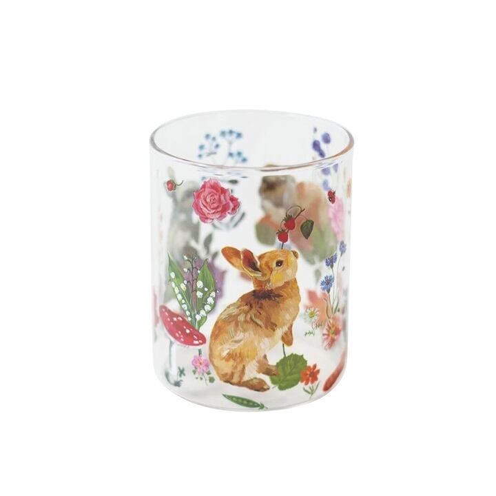 【Nathalie Lete】耐熱ミドルグラス 約340ml|Rabbits