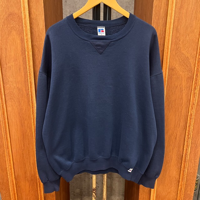 1990'S RUSSELL SWEAT SHIRT NAVY SOLID ⑧