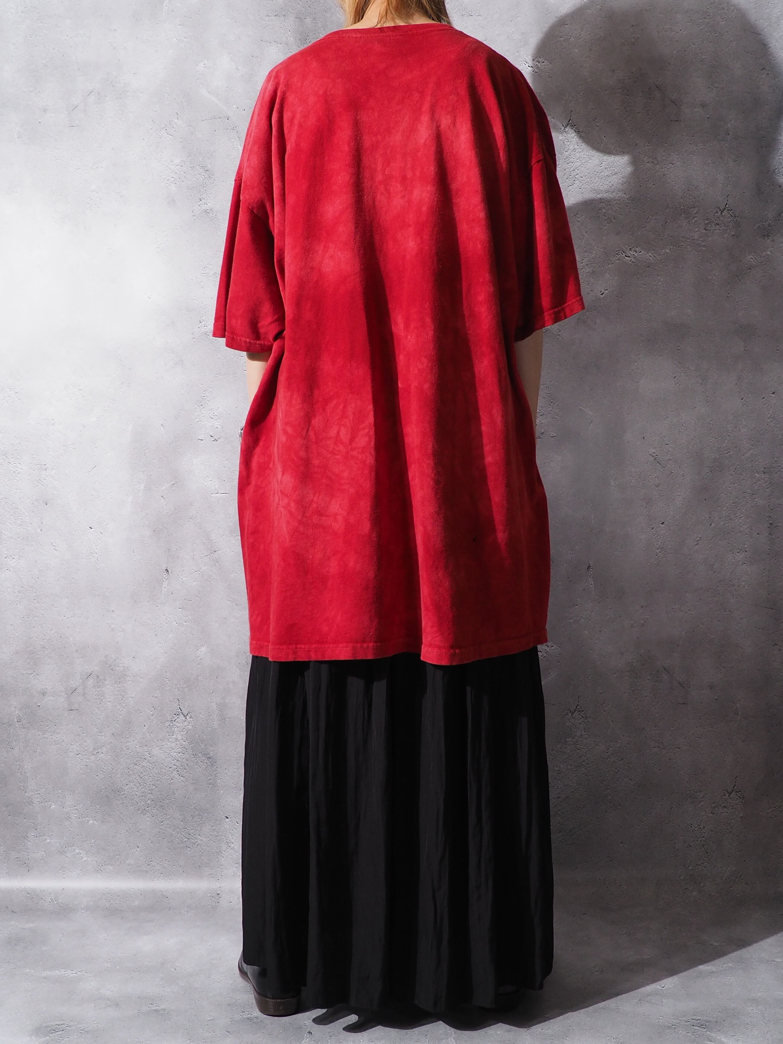 憤怒 - Huge viper printed Yarn-dyed loose Tee